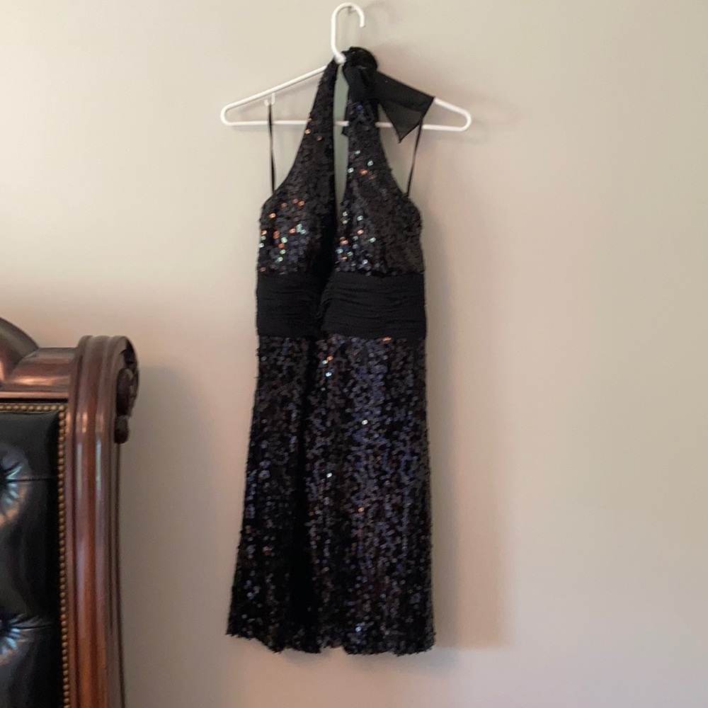 White House Black Market black sequin dress